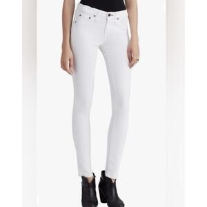 RAG & BONE Women's Skinny Repair Capri Stretch Denim Jeans In White-Size 27
